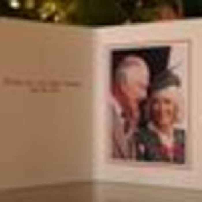 King chooses photo taken just days before Queen's death for first Christmas card