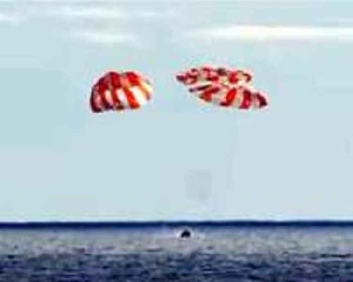 NASA capsule Orion splashes down after record-setting lunar voyage