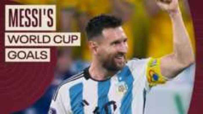 Watch all of Messi's World Cup goals so far