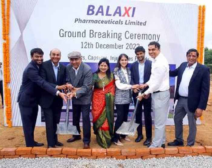 Balaxi Pharmaceuticals Limited Conducts Groundbreaking Ceremony for its Upcoming ₹ 85 Cr. State-of-the-Art Manufacturing Facility in Hyderabad