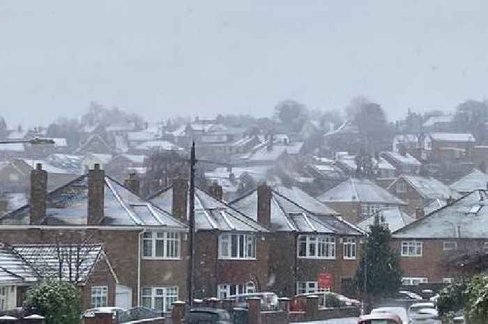 New snow and ice weather warning for Nottinghamshire issued by the Met Office