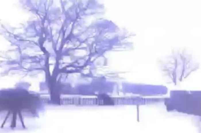 Thundersnow captured near Scots town as rare phenomenon seen in video footage