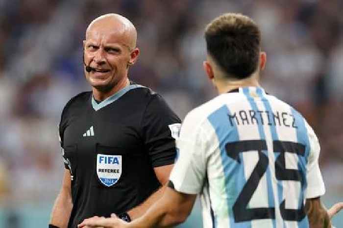 Who is the World Cup final referee for Argentina vs France after Michael Oliver sent home