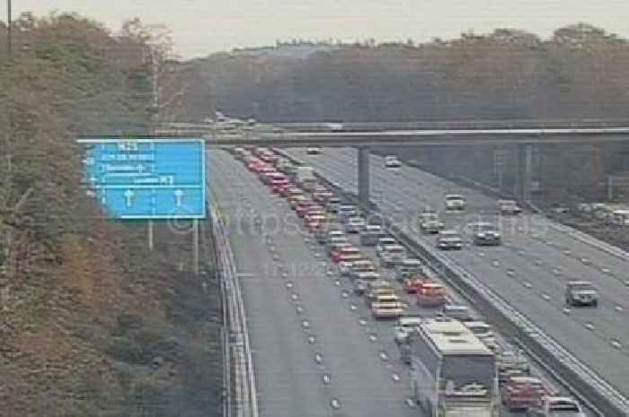 M3 live traffic today as five-car crash near M25 closes two lanes and causes delays