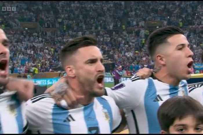 Argentina stars leave fans terrified after singing national anthem with 'violence'