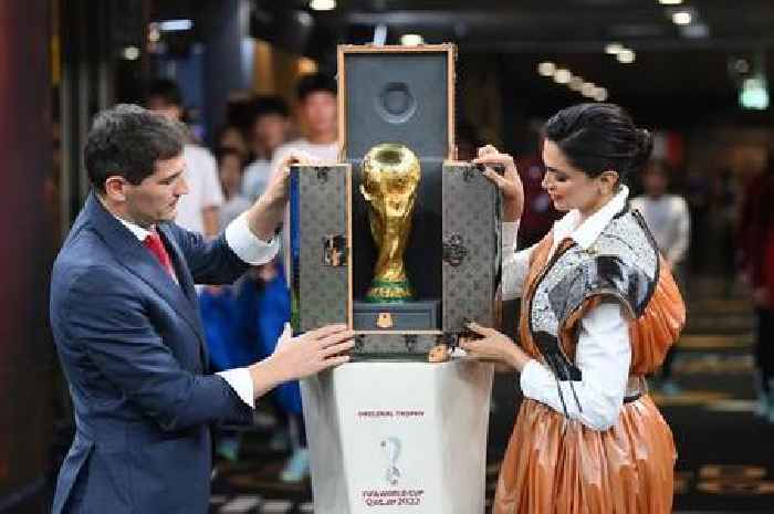 Fans baffled as World Cup trophy is delivered to Qatar final in Louis Vuitton briefcase