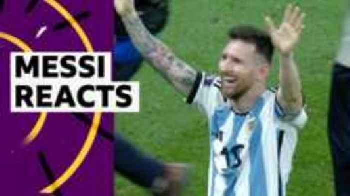 Messi's reaction to Argentina winning World Cup
