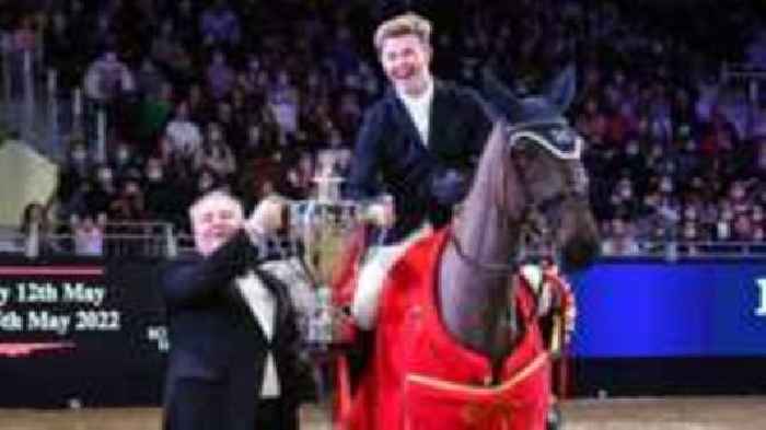 Watch: London International Horse Show Grand Prix - GB's Charles in action
