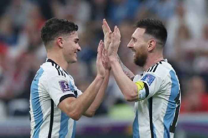 Lionel Messi and Julian Alvarez Argentina World Cup final success could hand Tottenham big issue