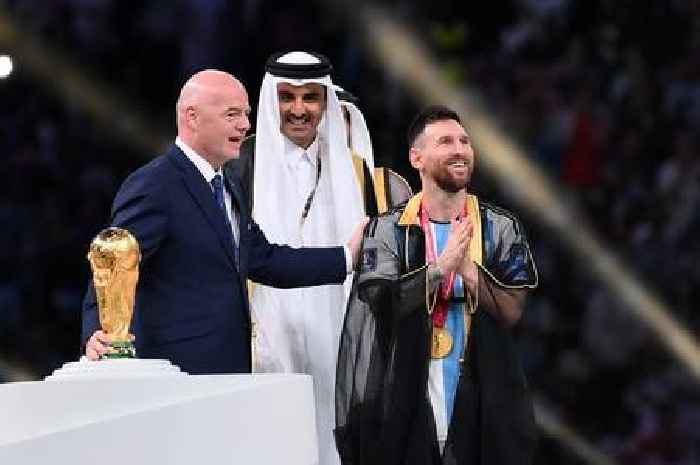 What Lionel Messi was wearing as he lifted World Cup trophy in Qatar as BBC pundits complain
