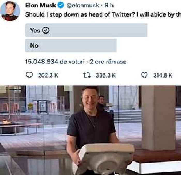 Elon Musk Losing Twitter CEO Seat, If We Are to Trust His Crazy Poll