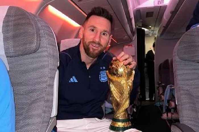 Champions Argentina fly home from Qatar as Lionel Messi sits with World Cup trophy