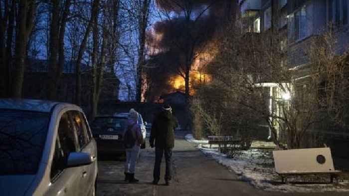 Nighttime Drone Attack Rocks Kyiv As Putin Heads To Belarus