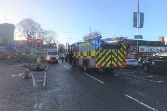 Woman cyclist taken to hospital after being knocked off bike in Narborough Road crash with car