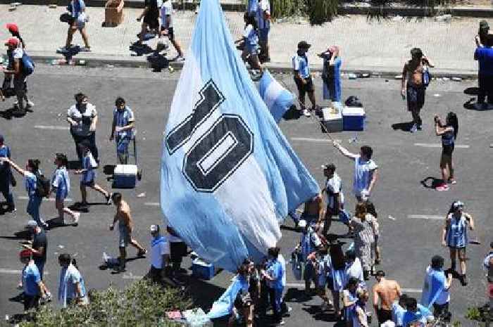 Argentina fans spark astonishing World Cup party as FOUR MILLION line the streets to adore Messi and Co