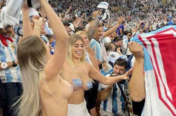 Topless Argentinian beauties 'escape punishment' after World Cup final antics