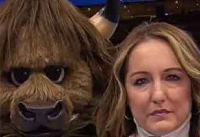 OKC Mascot Scares the Crap Out of Sideline Reporter