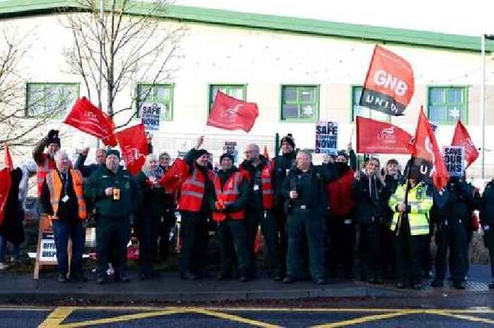 LIVE: Paramedics and ambulance staff on Stoke-on-Trent picket line