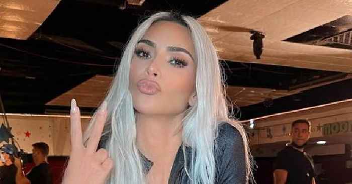 Kim Kardashian Shows Off Her New Blonde Hair As She & Khloé Kardashian Go Roller Skating — Pics