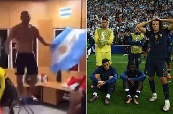 Argentina star trolls French team-mates by celebrating World Cup win in dressing room