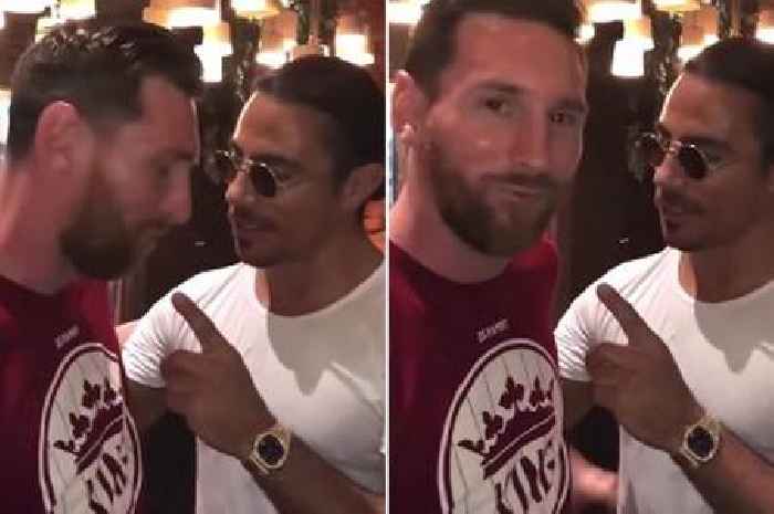 Salt Bae posts old clip of himself with Lionel Messi as fans beg for 'dislike button'