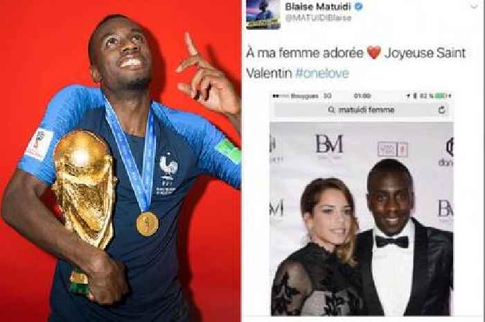 Retiring France star Blaise Matuidi had to google a photo of his wife for Valentine's Day