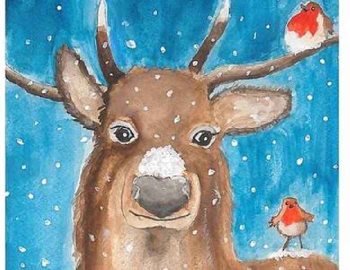 Kate and William release handpainted Christmas card by Prince George