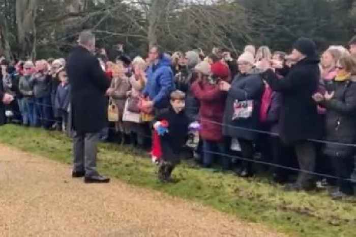 Prince Louis leaves royal fans in hysterics with 'chaotic' moment on Christmas Day walkabout