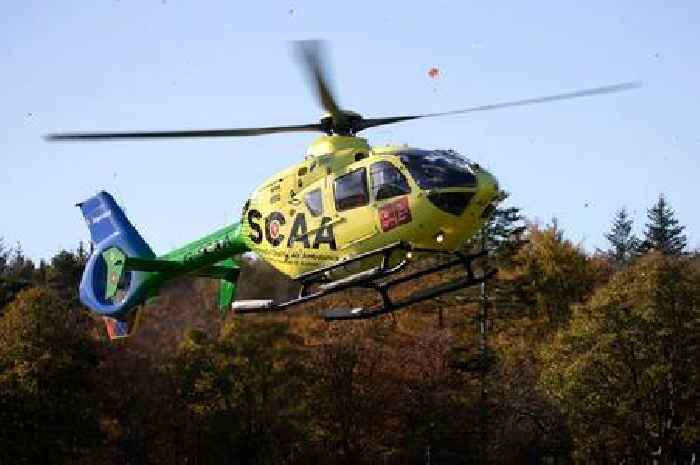Lorry driver dies after crash as air ambulance called to scene on major Scots road