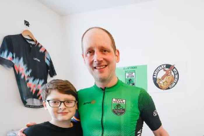 Dad's world record attempt as son, 12, struck down with chronic illness