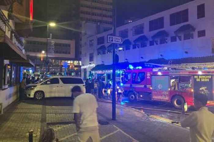 Dramatic pictures of fire near Arcadian in Birmingham which shut down area on New Year's Day