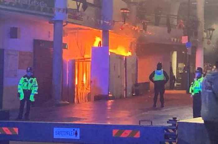 Fire near Arcadian Centre leaves part of Birmingham city centre sealed off early on New Year's Day