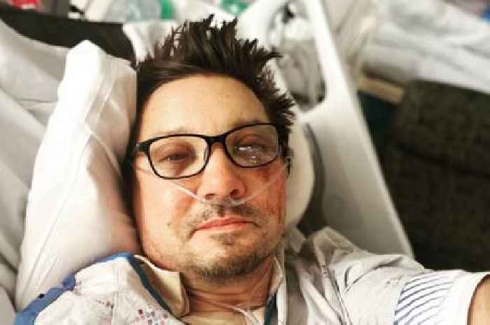 Jeremy Renner shares condition update from hospital bed with first photo since accident