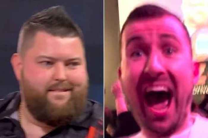 Fan filmed landing huge bet from nine-darter at final and goes wild inside Ally Pally