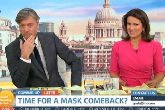 'Look at Susanna's face' GMB fans spot 'look' as Richard Madeley talks facemasks