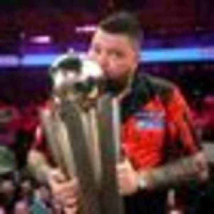 'The best leg of all time': British darts player becomes world champion after gripping nine-dart finish