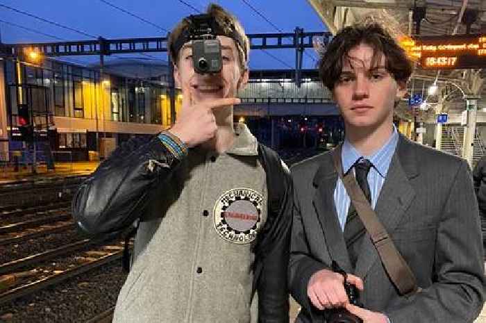 TikTok star Francis Bourgeois spotted at Welsh station after chasing train for 10 hours