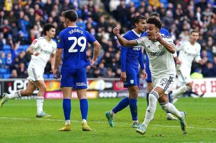 Cardiff City 2-2 Leeds United: Heartbreak for 10-man Bluebirds as Sonny Perkins' stoppage-time strike forces FA Cup replay