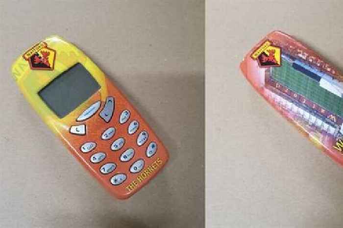 Nostalgic Nokia 3310 Watford FC themed mobile phone in the running for Hertfordshire Museum Object of the Year 2023