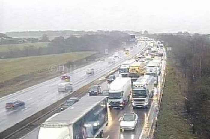 Live M1 traffic updates as crash near junction 29 leads to 60 minute delays for drivers
