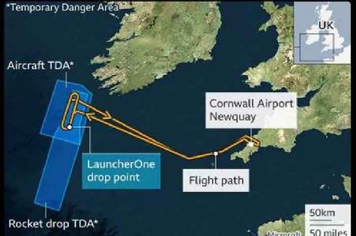 Cornwall space launch: Debris no danger to people after Virgin Orbit failure
