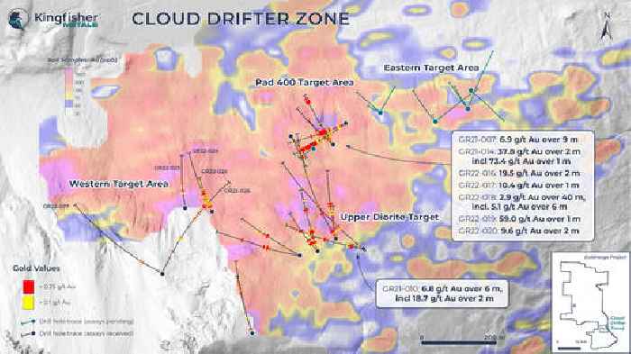 Kingfisher Reports Drill Results from Western Boundary of Cloud Drifter Trend