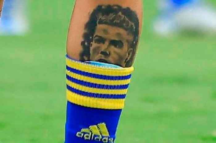 Argentina international has awkward picture of Cristiano Ronaldo tattooed on their leg