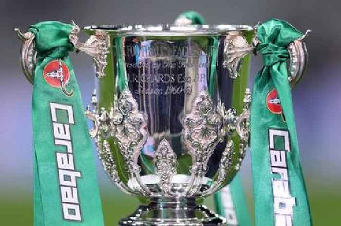 What time is the Carabao Cup semi-final draw and what TV channel is it on?