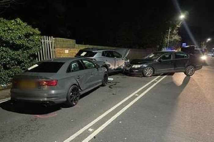 Three cars crash in Hinckley Road 'head-on' collision