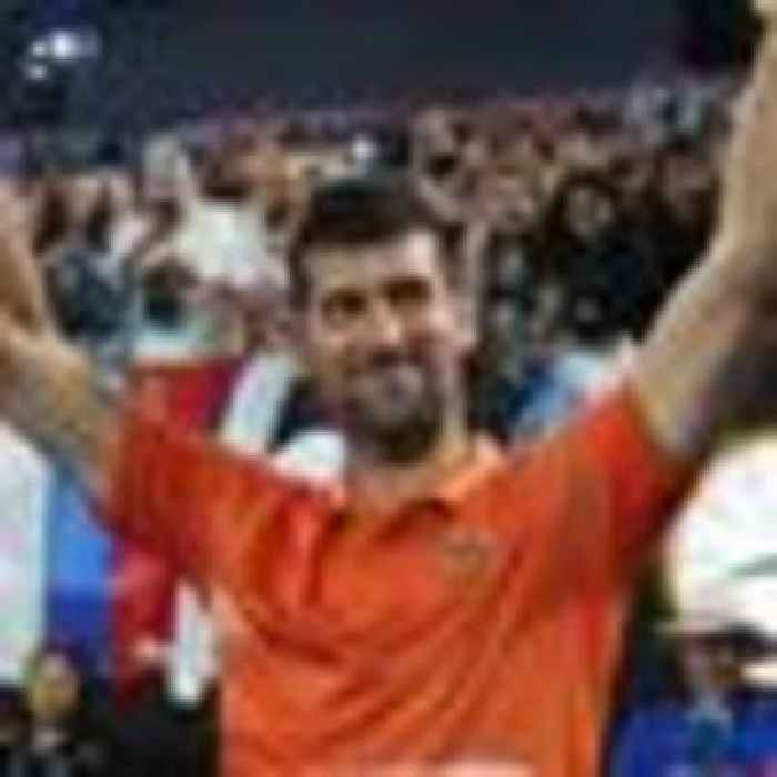 'It's great to be back': Djokovic gets warm welcome in first match in Melbourne since being deported and banned
