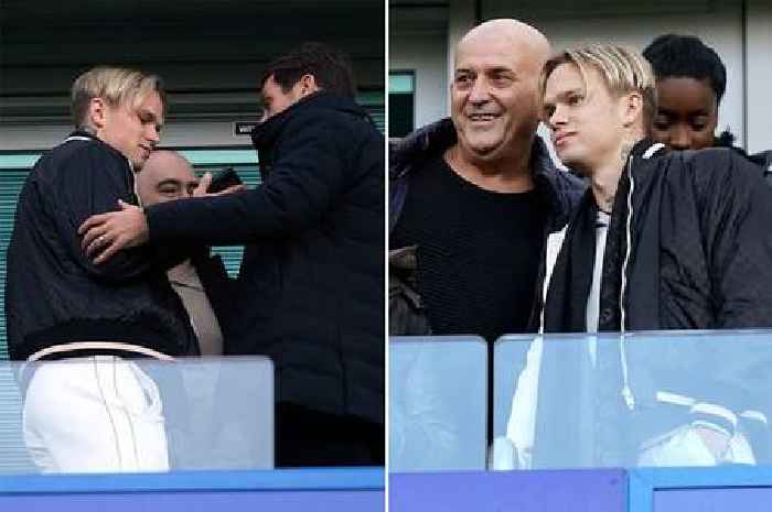 Mykhaylo Mudryk takes pics at Stamford Bridge as Chelsea fans get first glimpse of star