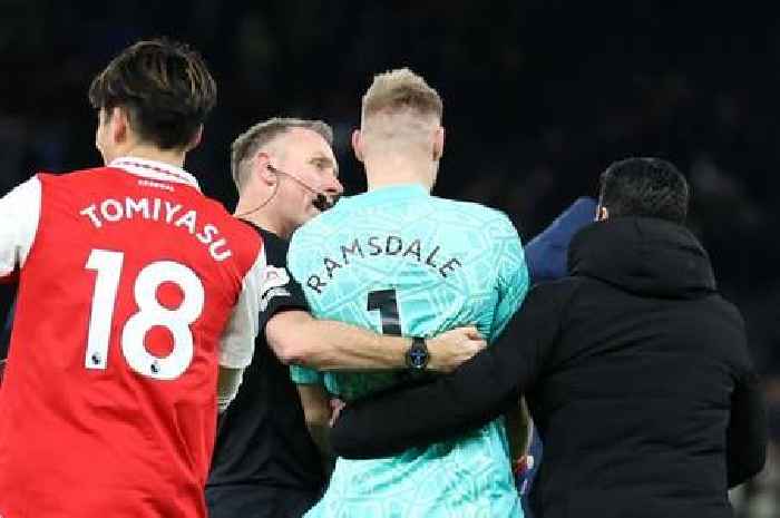 Tottenham issue statement after Aaron Ramsdale incident at end of North London Derby vs Arsenal