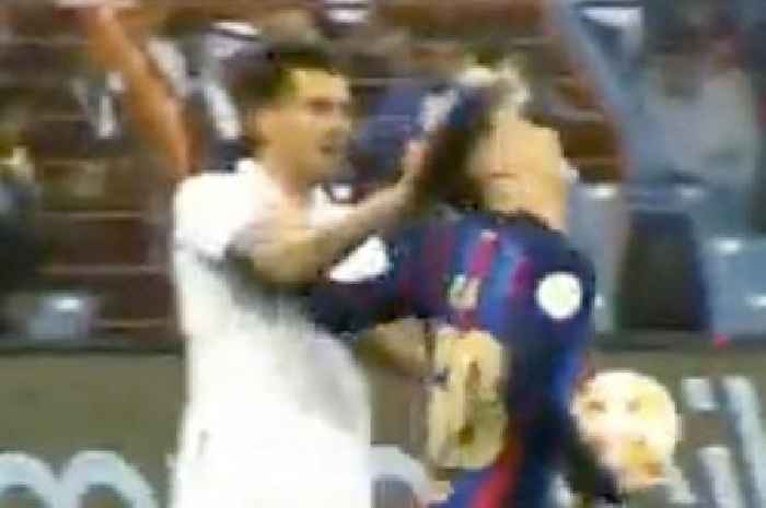 Real Madrid star spotted pulling Gavi's hair during Barcelona Super Cup humiliation