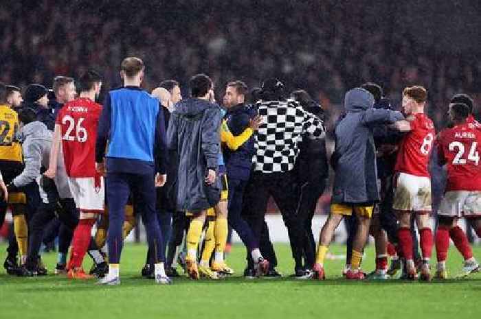 Nottingham Forest and Wolves charged by FA after Carabao Cup brawl at City Ground